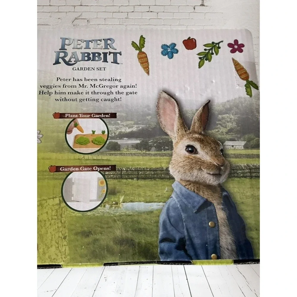 RareJust Play Peter Rabbit 12 pc Garden Set Calico Critters Sealed Easter Spring